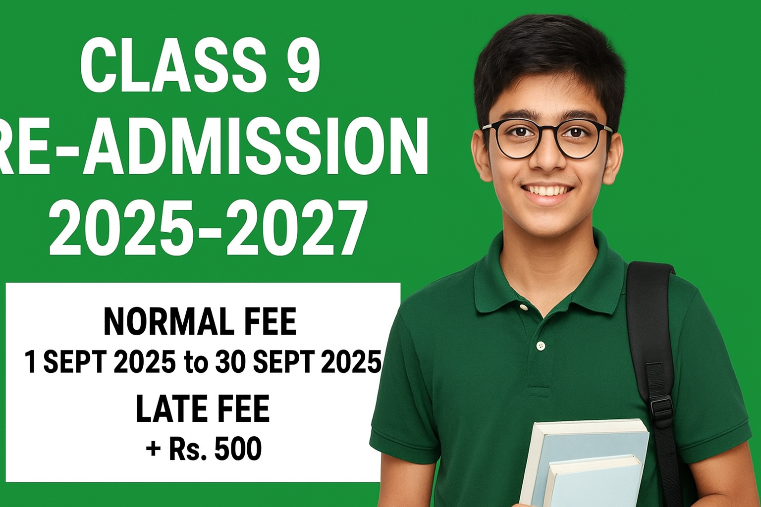 Class 9 Re-Admission 2025