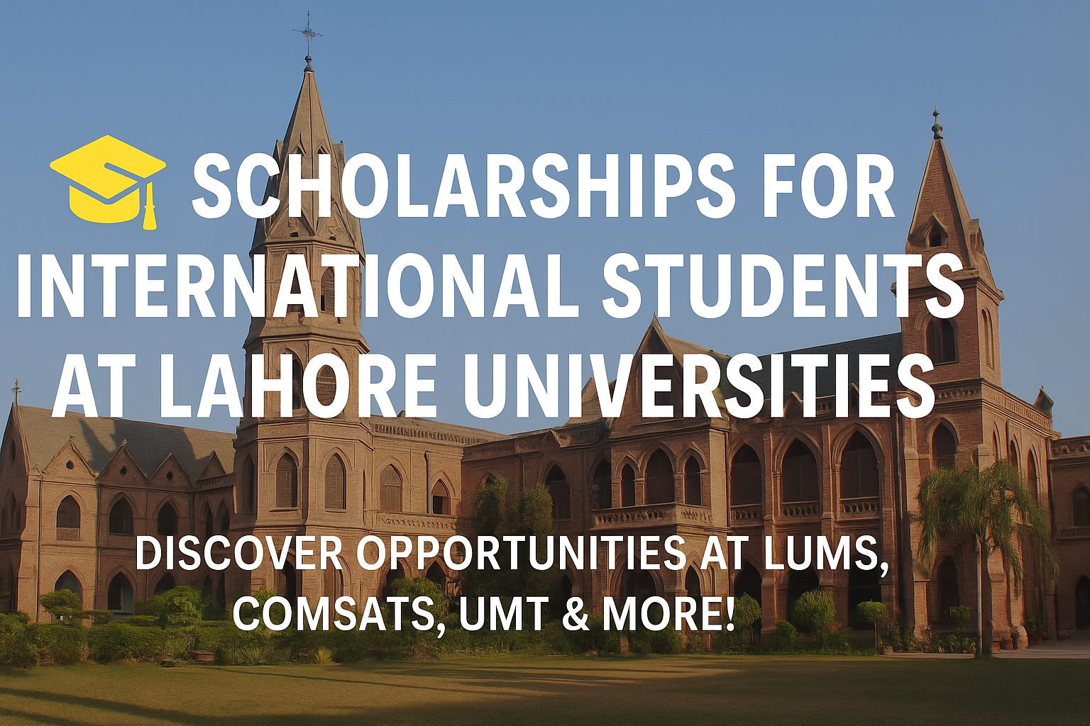 Lahore Universities Offering Scholarships for International Students